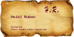 Heibl Ruben névjegykártya